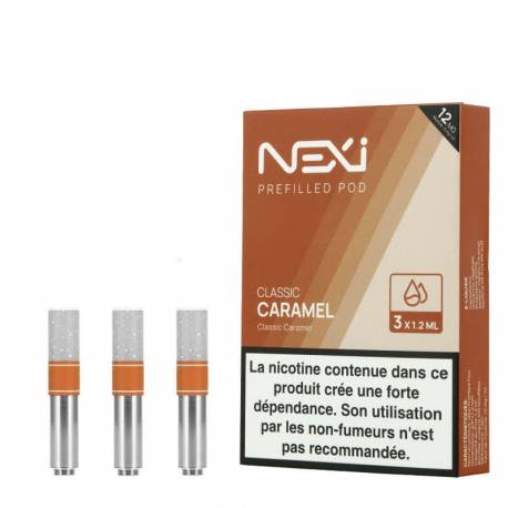 3 xCartouches Classic Caramel pour Nexi One Aspire