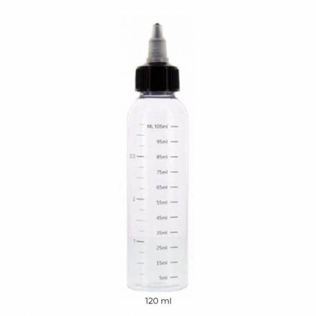 FLACON 120ML GRADUÉ TWIST - TRANSPARENT 