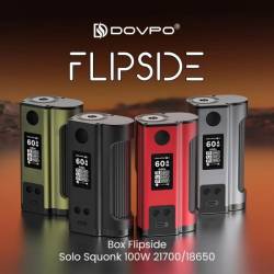 Box Flipside Solo 100W 21700/18650 + Bouteille Squonk - Dovpo