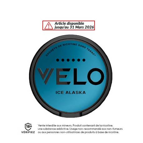 Nicotine Pouches Ice Alaska X-Strong 17 mg - VELO