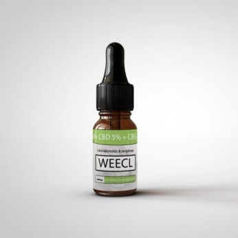 Huile 5% CBD + 1% CBG Weecl, huile naturelle de cannabis